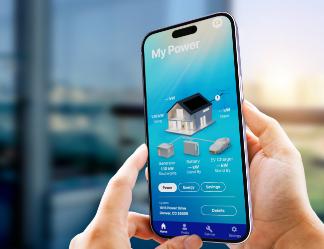 Sunnova app providing solar power insights.